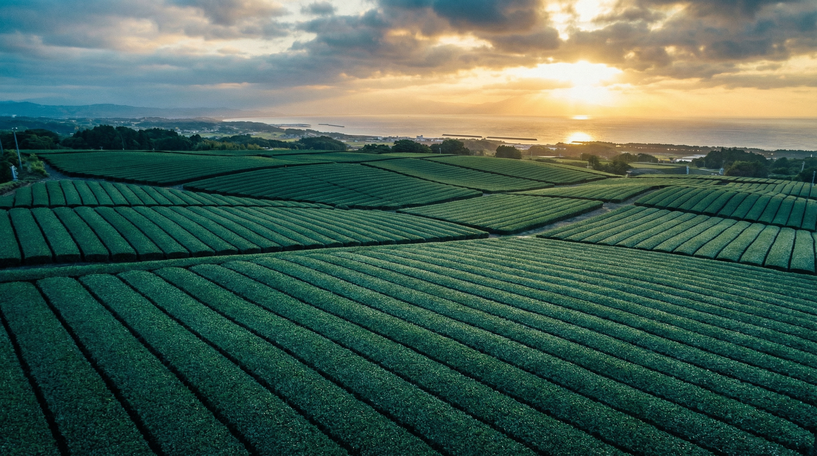 静岡県牧之原の茶畑